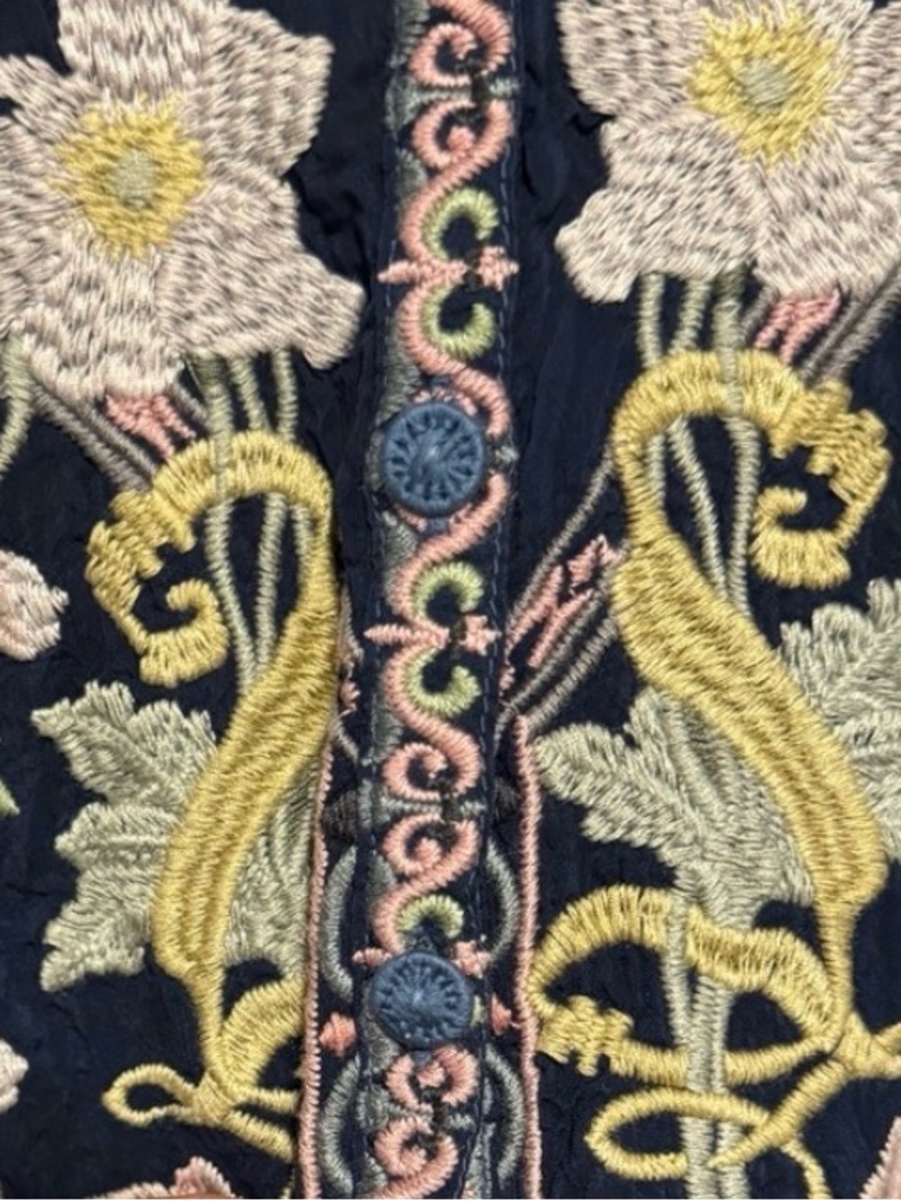 Johnny Was Vista Embroidered Blouse - Picture 3 of 5